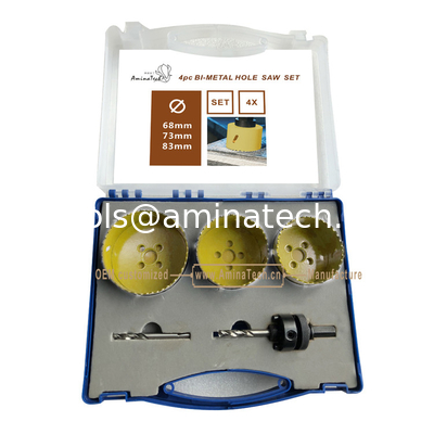 4PC Bi-Metal Hole Saw Set,Power Tools,Drill Bits fournisseur
