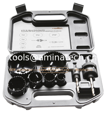 9 PC Kit de scie à trous bi-métalliques, outils électriques, perceuses fournisseur
