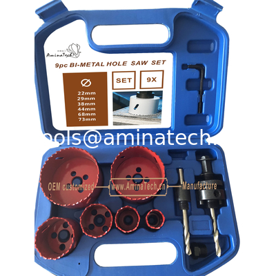 9 PC Kit de scie à trous bi-métalliques, outils électriques, perceuses fournisseur