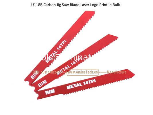 U118B Bimetal Jig Saw Blade Logo laser Imprimé en vrac, Blade de scie réciproque, outils électriques fournisseur