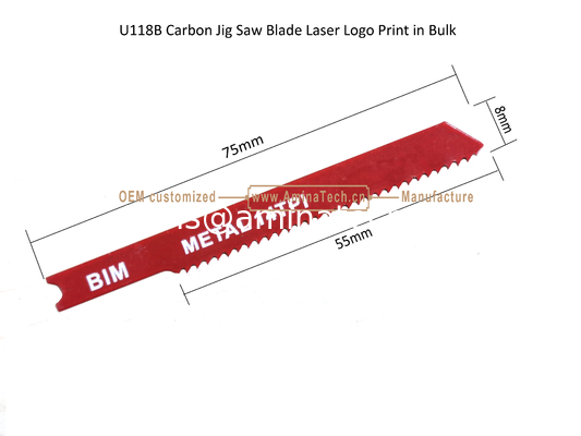 U118B Bimetal Jig Saw Blade Logo laser Imprimé en vrac, Blade de scie réciproque, outils électriques fournisseur