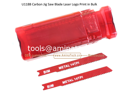 U118B Bimetal Jig Saw Blade Logo laser Imprimé en vrac, Blade de scie réciproque, outils électriques fournisseur