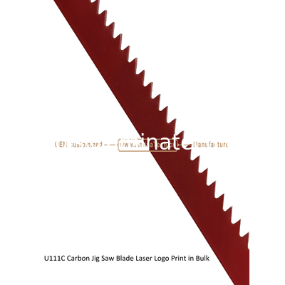 Lame de scie sauteuse en acier au carbone U111C, impression laser du logo en vrac, taille : 100 mm x 8 x 8T, pour la coupe du bois, lame de scie alternative fournisseur