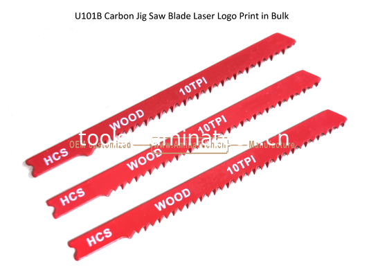 U101B Jig Saw Blade en acier au carbone Logo laser imprimé en vrac: 100 mmx8x10T, lame de scie réciproque fournisseur