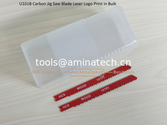 U101B Jig Saw Blade en acier au carbone Logo laser imprimé en vrac: 100 mmx8x10T, lame de scie réciproque fournisseur