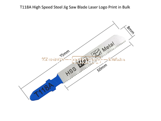 Lame de scie sauteuse en acier rapide T118A avec impression laser du logo en gros, Lame de scie alternative, Outils électriques fournisseur