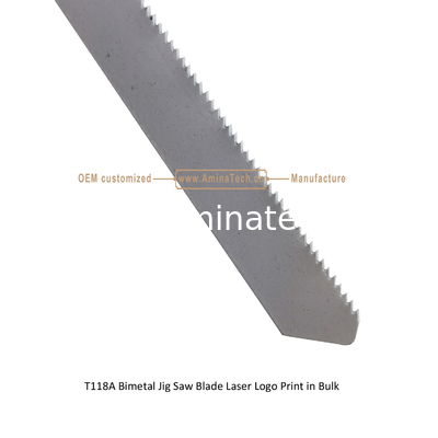 T118AF Bimetal Jig Saw Blade Laser Logo Print in Bulk,Reciprocating Saw Blade ,Power Tools fournisseur