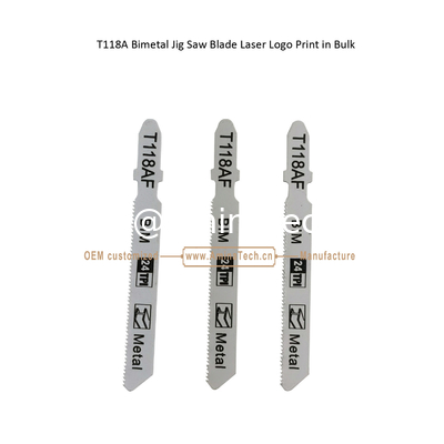 T118AF Bimetal Jig Saw Blade Laser Logo Print in Bulk,Reciprocating Saw Blade ,Power Tools fournisseur