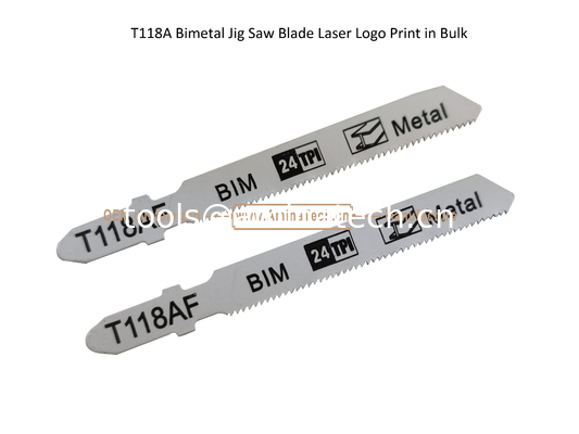 T118AF Bimetal Jig Saw Blade Laser Logo Print in Bulk,Reciprocating Saw Blade ,Power Tools fournisseur