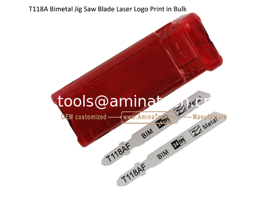 T118AF Bimetal Jig Saw Blade Laser Logo Print in Bulk,Reciprocating Saw Blade ,Power Tools fournisseur