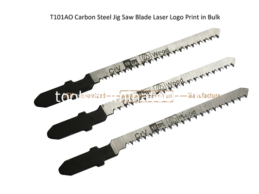 T101AO Carbon Jig Saw Blade Laser Logo Print in Bulk size:83mmx6x18T, Cutting Woods, Reciprocating Saw  Blade fournisseur