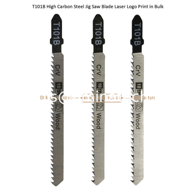 T101B Jig Saw Blade en acier au carbone Logo laser Imprimé en vrac: 100mmx8x10T, Coupe de bois, Lamelle de scie réciproque fournisseur