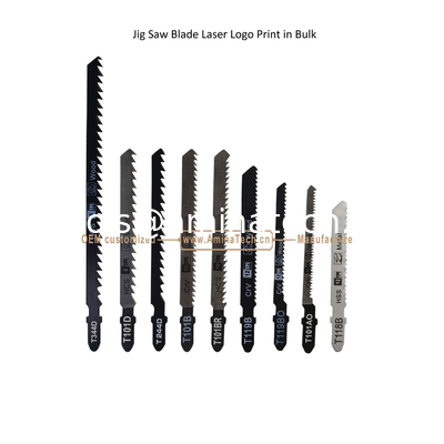 T101B Jig Saw Blade en acier au carbone Logo laser Imprimé en vrac: 100mmx8x10T, Coupe de bois, Lamelle de scie réciproque fournisseur