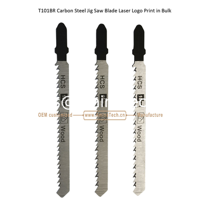 T101BR Jig Saw Blade en acier au carbone Impression laser du logo en vrac: 100mmx8x10T, coupe de bois, lame de scie réciproque fournisseur