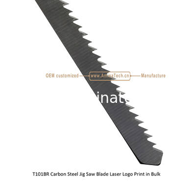 T101BR Jig Saw Blade en acier au carbone Impression laser du logo en vrac: 100mmx8x10T, coupe de bois, lame de scie réciproque fournisseur