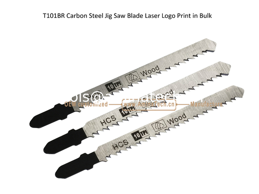 T101BR Jig Saw Blade en acier au carbone Impression laser du logo en vrac: 100mmx8x10T, coupe de bois, lame de scie réciproque fournisseur