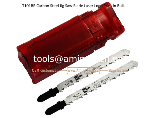 T101BR Jig Saw Blade en acier au carbone Impression laser du logo en vrac: 100mmx8x10T, coupe de bois, lame de scie réciproque fournisseur