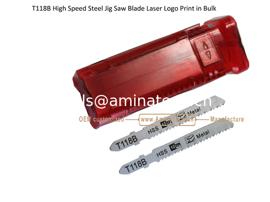 Lame de scie sauteuse en acier rapide T118B avec logo laser imprimé en vrac, lame de scie alternative, outils électriques fournisseur