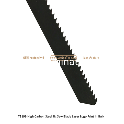 T119B Carbon Jig Saw Blade Laser Logo Imprimé en vrac: 92mmX8x12T, Coupe de bois, réciproque fournisseur