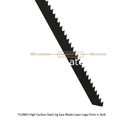 T119BO Carbon Jig Saw Blade Laser Logo Print in Bulk size:82mmX6x12T, Cutting Wood,Reciprocating fournisseur