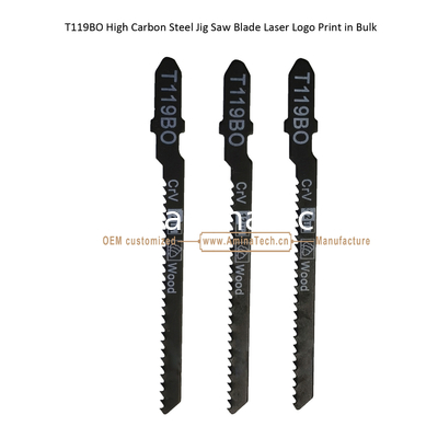T119BO Carbon Jig Saw Blade Laser Logo Print in Bulk size:82mmX6x12T, Cutting Wood,Reciprocating fournisseur