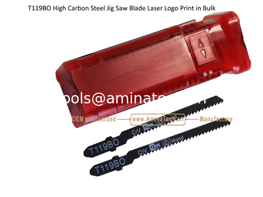 T119BO Carbon Jig Saw Blade Laser Logo Print in Bulk size:82mmX6x12T, Cutting Wood,Reciprocating fournisseur