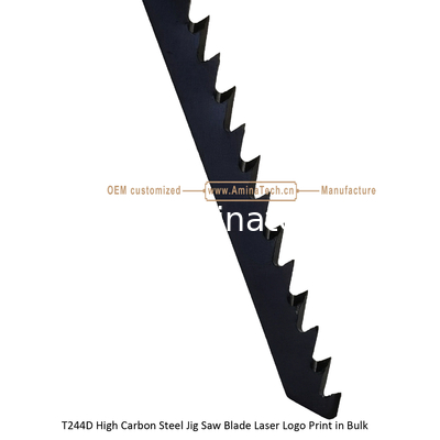 T244D Carbon Jig Saw Blade Logo laser imprimé en vrac: 100 mmx6.5x6T, coupe de bois, lame de scie réciproque, outils électriques fournisseur