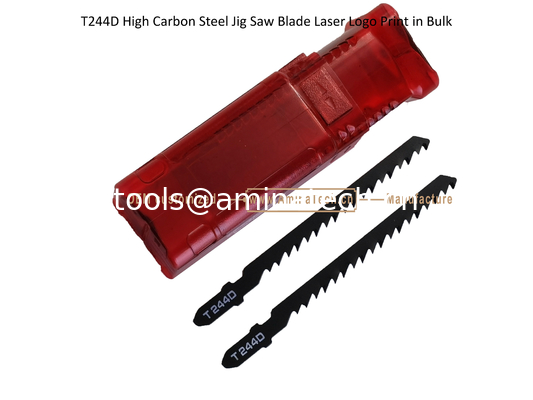 T244D Carbon Jig Saw Blade Logo laser imprimé en vrac: 100 mmx6.5x6T, coupe de bois, lame de scie réciproque, outils électriques fournisseur
