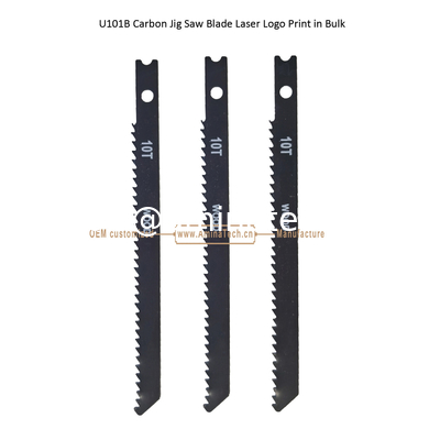Lame de scie sauteuse en acier au carbone U101B, impression laser du logo en vrac, taille : 100 mm x 8 x 10T, pour couper le bois, lame de scie alternative fournisseur