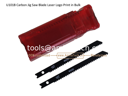 Lame de scie sauteuse en acier au carbone U101B, impression laser du logo en vrac, taille : 100 mm x 8 x 10T, pour couper le bois, lame de scie alternative fournisseur