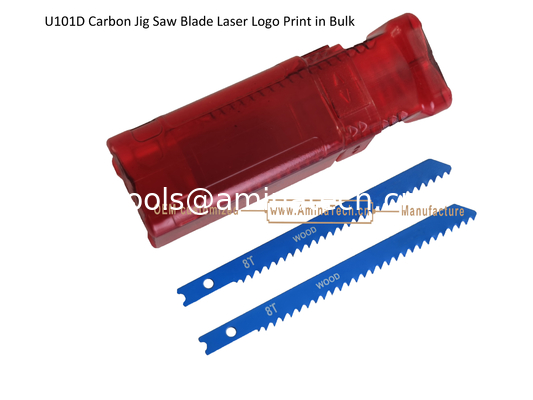U101D Jig Saw Blade en acier au carbone Logo laser Imprimé en vrac: 100mmx8x10T, coupe de bois, lame de scie réciproque fournisseur