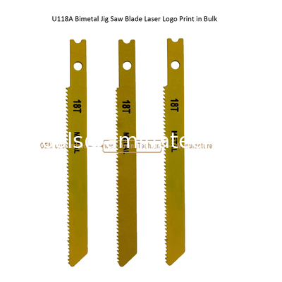 U118A Bimetal Jig Saw Blade Logo laser Imprimé en vrac, Blade de scie réciproque, outils électriques fournisseur