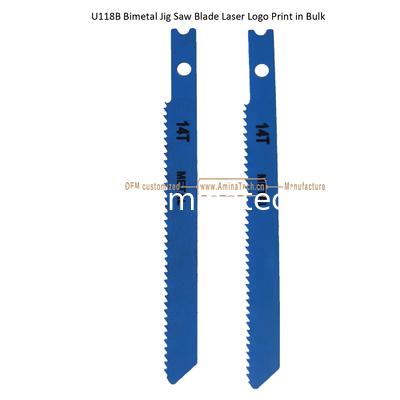 U118B Bimetal Jig Saw Blade Logo laser Imprimé en vrac, Blade de scie réciproque, outils électriques fournisseur