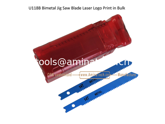 U118B Bimetal Jig Saw Blade Logo laser Imprimé en vrac, Blade de scie réciproque, outils électriques fournisseur