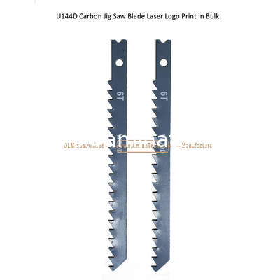 U144D Carbon Jig Saw Blade Laser Logo Print in Bulk size:100mmx8x6T, Cutting Woods,Reciprocating Saw Blade fournisseur