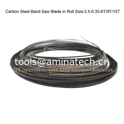 Lame de scie à ruban en acier au carbone en rouleau Taille:3.5-0.35-6T/9T/10T,Scie à ruban,Outils électriques fournisseur