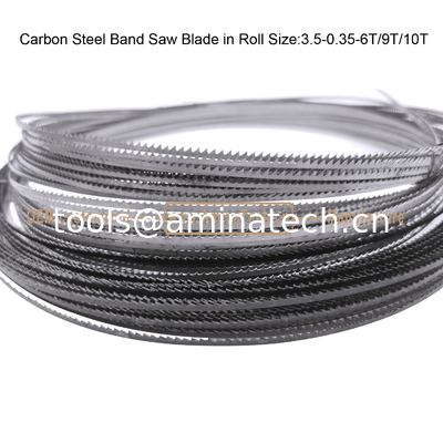 Lame de scie à ruban en acier au carbone en rouleau Taille:3.5-0.35-6T/9T/10T,Scie à ruban,Outils électriques fournisseur