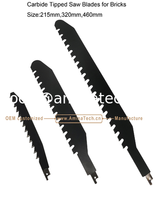Lames de scie à pointe carbure pour briques Taille : 215 mm, 320 mm, 460 mm, Alternatives fournisseur