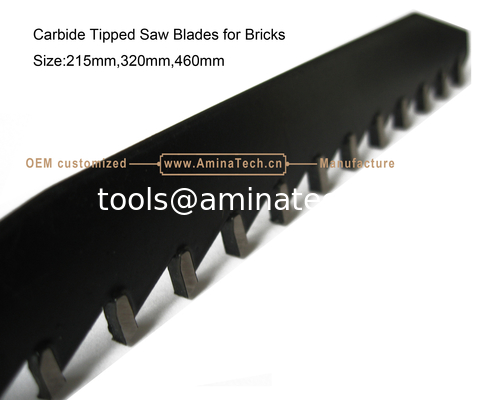 Lames de scie à pointe carbure pour briques Taille : 215 mm, 320 mm, 460 mm, Alternatives fournisseur