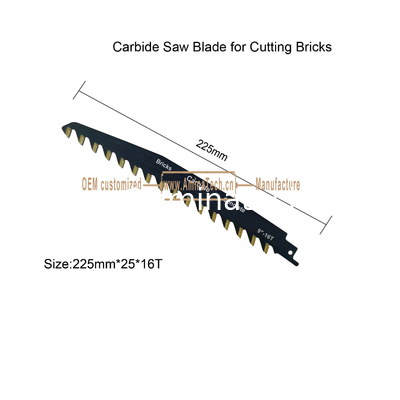 Lame de scie au carbure pour la coupe de briques Taille: 225mmx25x16T, Outils électriques, Alternatives fournisseur