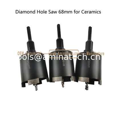 Sage à trous de diamant 68 mm pour céramique, outils électriques fournisseur