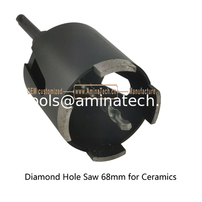 Sage à trous de diamant 68 mm pour céramique, outils électriques fournisseur
