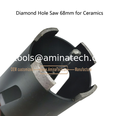 Sage à trous de diamant 68 mm pour céramique, outils électriques fournisseur