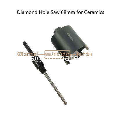 Sage à trous de diamant 68 mm pour céramique, outils électriques fournisseur