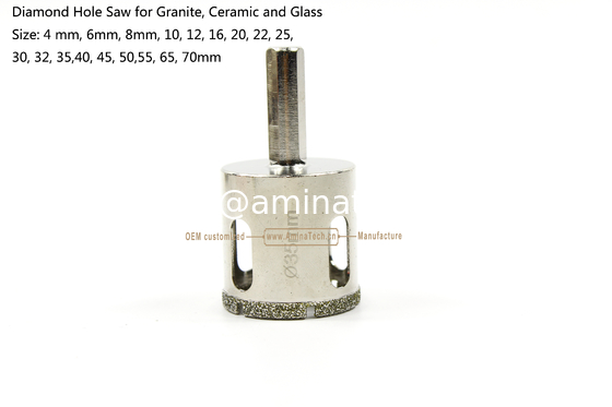 Sage à trous en diamant pour granit, trou en verre et en granit, outils électriques, perceuse fournisseur