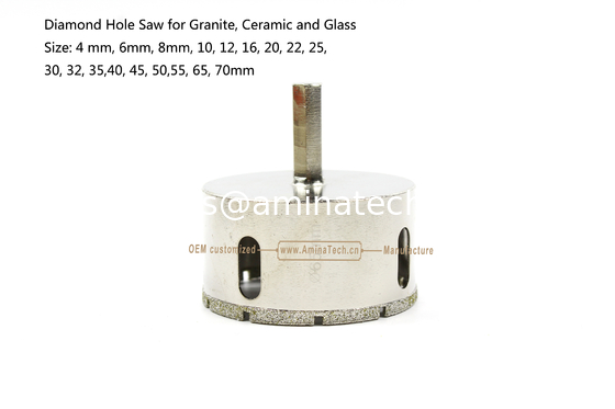Sage à trous en diamant pour granit, trou en verre et en granit, outils électriques, perceuse fournisseur