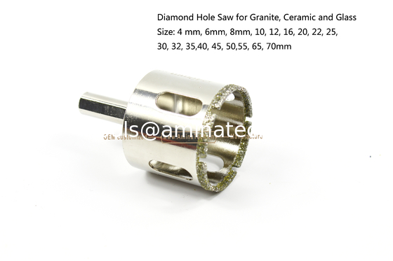 Sage à trous en diamant pour granit, trou en verre et en granit, outils électriques, perceuse fournisseur
